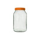 Pote de Vidro Transparente 3L com Tampa Plastica