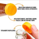 Tampa de Garrafa de Silicone – Vedação Hermética e Reutilizável com 6 unidades