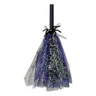 Vassoura de Bruxa Halloween 85cm Fantasia 
