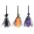 Vassoura de Bruxa Halloween 85cm Fantasia 