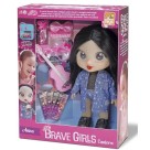Boneca Brave Girls Anna Cantora com Violão e Óculos