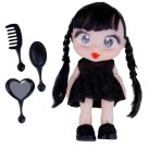 Boneca Bravezinha Estilo Wandinha Addams com Acessórios de Beleza