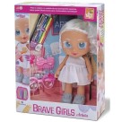 Boneca Brave Girls Artista 30cm com Canetinhas e Acessórios