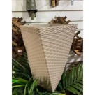 Vaso Twister Rattan 20L Palha Médio, Decorativo e Super Resistente