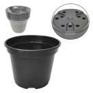 Vaso de Plantio P17 Preto Plástico Resistente para Jardins, Hortas e Paisagismo
