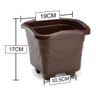 Vaso Quadrado Pequeno Coffee Compacto, Moderno e Ideal para Plantas Pequenas