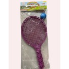 CONJ. RAQUETE PLASTICA C/ 2PCS E BOLA UN. BRUBRIKA