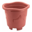 Vaso de Planta Redondo Telha Nº2 Médio 4,7L Plástico Resistente