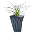 “Vaso Twister Rattan Médio 20 L Preto