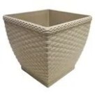 Vaso Cachepô Rattan Pequeno Quadrado 11x10,5cm Palha – Decoração Sofisticada para Casa e Jardim