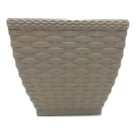 Vaso Cachepô Rattan Pequeno Quadrado 11x10,5cm Palha – Decoração Sofisticada para Casa e Jardim