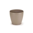 Vaso Cachepô Rattan Redondo Palha – Decoração Sofisticada para Casa e Jardim