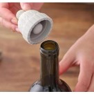 Rolha de Silicone para Vinho Formato Touca – Vedação Criativa e Reutilizável para Garrafas