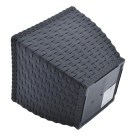 Vaso Cachepo Rattan m2 Quadrado 850ml Preto– Decoração Sofisticada para Casa e Jardim