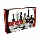 Jogo 2 em 1 Xadrez e Dama – Tabuleiro Clássico Educativo