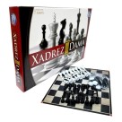 Jogo 2 em 1 Xadrez e Dama – Tabuleiro Clássico Educativo