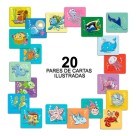 Jogo da Memória Fundo do Mar Pais & Filhos 40 Peças Educativo