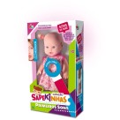 Boneca Sapekinha Primeiros Sons Milk 478 33cm com Som Interativo Infantil Menina Brinquedo Educativo
