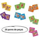 Jogo da Memória Capivara Pais & Filhos 40 Peças – Brinquedo Educativo Infantil, Desenvolvimento Cognitivo e Diversão em Família