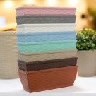 Jardineira Rattan Coffee – Decoração Sofisticada para Casa e Jardim