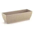 Jardineira Rattan Retangular Palha – Decoração Sofisticada para Casa e Jardim