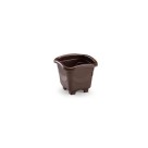Vaso Quadrado Médio Preto 5,6 L 25×22,5 cm Injeplastec