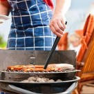 Pegador de Alimentos em Silicone 29cm – Utensílio Cozinha Resistente ao Calor Antiaderente