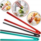 Pegador de Alimentos em Silicone 29cm – Utensílio Cozinha Resistente ao Calor Antiaderente