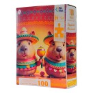 Quebra-cabeça Capivaras Mexicanas 100 Peças Pais & Filhos