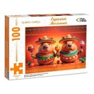 Quebra-cabeça Capivaras Mexicanas 100 Peças Pais & Filhos