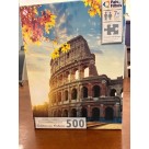 Quebra-Cabeça Coliseu no Outono 500 Peças Pais & Filhos – Puzzle Adulto Educativo, Cultural e Decorativo Inspirado em Roma