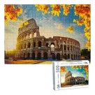 Quebra-Cabeça Coliseu no Outono 500 Peças Pais & Filhos – Puzzle Adulto Educativo, Cultural e Decorativo Inspirado em Roma