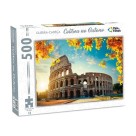 Quebra-Cabeça Coliseu no Outono 500 Peças Pais & Filhos – Puzzle Adulto Educativo, Cultural e Decorativo Inspirado em Roma