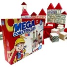 Blocos de Montar Mega Construções 45 Peças Pais & Filhos em Madeira Educativo Infantil