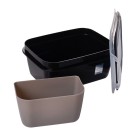 MARMITA TRAVA GREMIO 850ML 17,7X13,2X7,6CM UN. PLASUTIL