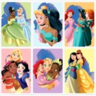 Mini Quebra-Cabeça Princesas Disney Infantil 10 Peças em Madeira