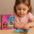 Mini Quebra-Cabeça Moana Disney Infantil 10 Peças em Madeira