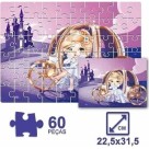 Quebra-Cabeça Cinderela 60 Peças Infantil – Pais & Filhos