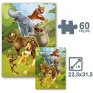 Quebra-Cabeça Friends Animais da Floresta 60 Peças Infantil – Pais & Filhos