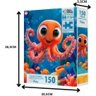 Quebra-Cabeça Polvo 150 Peças Pais & Filhos – Brinquedo Educativo Infantil
