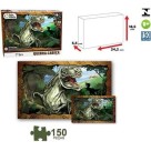 Quebra-Cabeça T-Rex 150 Peças Pais & Filhos Infantil Educativo