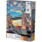 Quebra-Cabeça 500 Peças Londres Ponte do Tâmisa Pais & Filhos – Educativo e Divertido