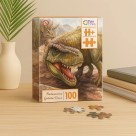 Quebra-Cabeça Batalha dos Dinos 100 Peças Pais & Filhos – Educativo Infantil