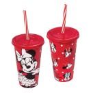 Compre Copo Minnie Mouse Rosa com Tampa e Canudo - Prático, Seguro e Divertido
