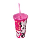 Compre Copo Minnie Mouse Rosa com Tampa e Canudo - Prático, Seguro e Divertido