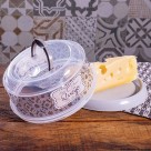 Queijeira Plasútil com Alça e Tampa Rosca – Linha Decora Café da Manhã