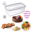 Pote 3L Linha Clic Retangular Branco Plasutil