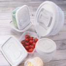 Pote Retangular Linha Clic 1,2L Plástico Atóxico com Tampa Hermética para Armazenar e Transportar Alimentos