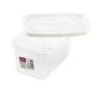 Pote Retangular Linha Clic 1,2L Plástico Atóxico com Tampa Hermética para Armazenar e Transportar Alimentos