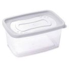 Pote Retangular Linha Clic 1,2L Plástico Atóxico com Tampa Hermética para Armazenar e Transportar Alimentos